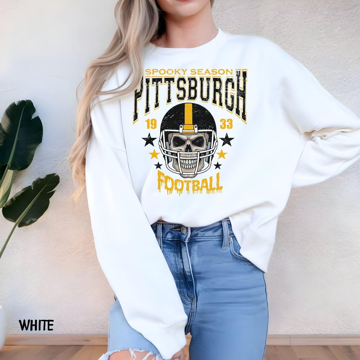 Pittsburgh Football Vintage 90s Style Sweatshirt, Pittsburgh Football Shirt, Sunday Football Shirt, Pittsburgh Crewneck Sweatshirt, Game Day
