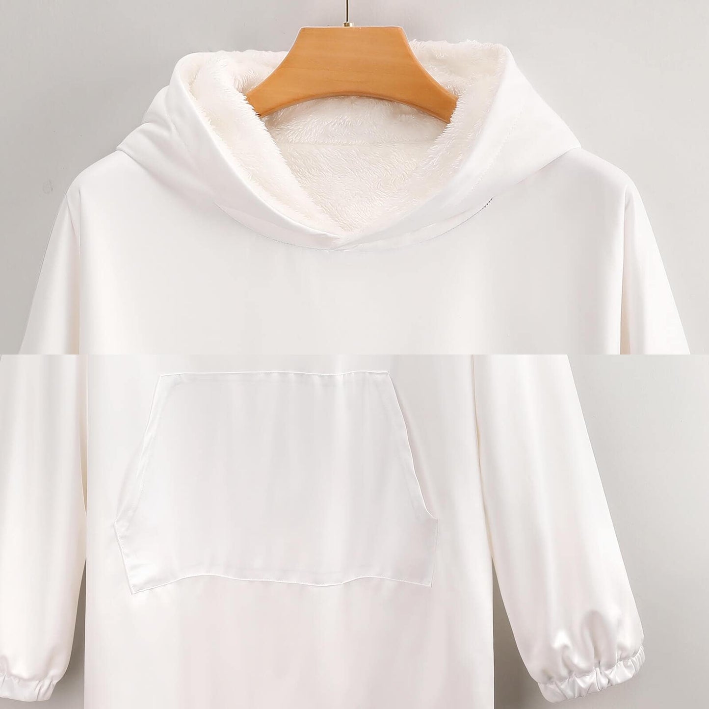 Oversized Pink Ghost Hoodie Blanket | Wearable Winter Blanket with Front Pocket, Jack o Lantern Ghost Blanket with Hoodie