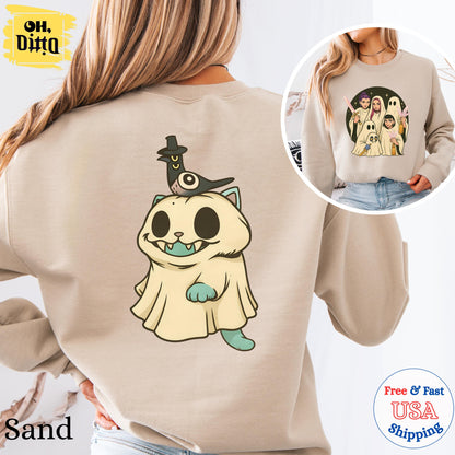 Huntrix Spooky Seoson Hoodie, Derpy the Tiger And Bird Cute Demon Hunter Tiger Shirt, Huntrix Fan Gift, Hunters Tiger Fan, Halloween Gift