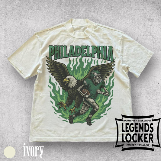 Philadelphia Football T-Shirt, Retro Eagles Football Graphic Tee, Old School Sunday Football Shirt, Philly Fan Apparel