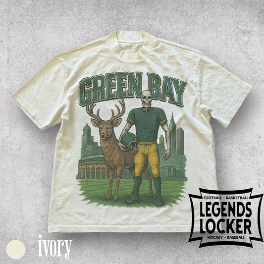 Green Bay Football T-Shirt, Vintage Green Bay Graphic Tee, Old School Sunday Football Shirt, Green Bay Fan Apparel