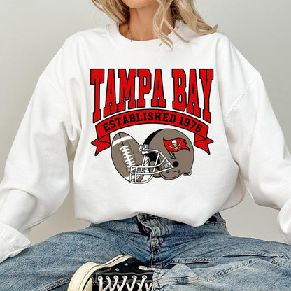 Tampa Bay Football Sweatshirt, Tampa Bay Football Fan Sweatshirt, Vintage Tampa Bay Football Game Day Sweatshirt, Football Season Shirt