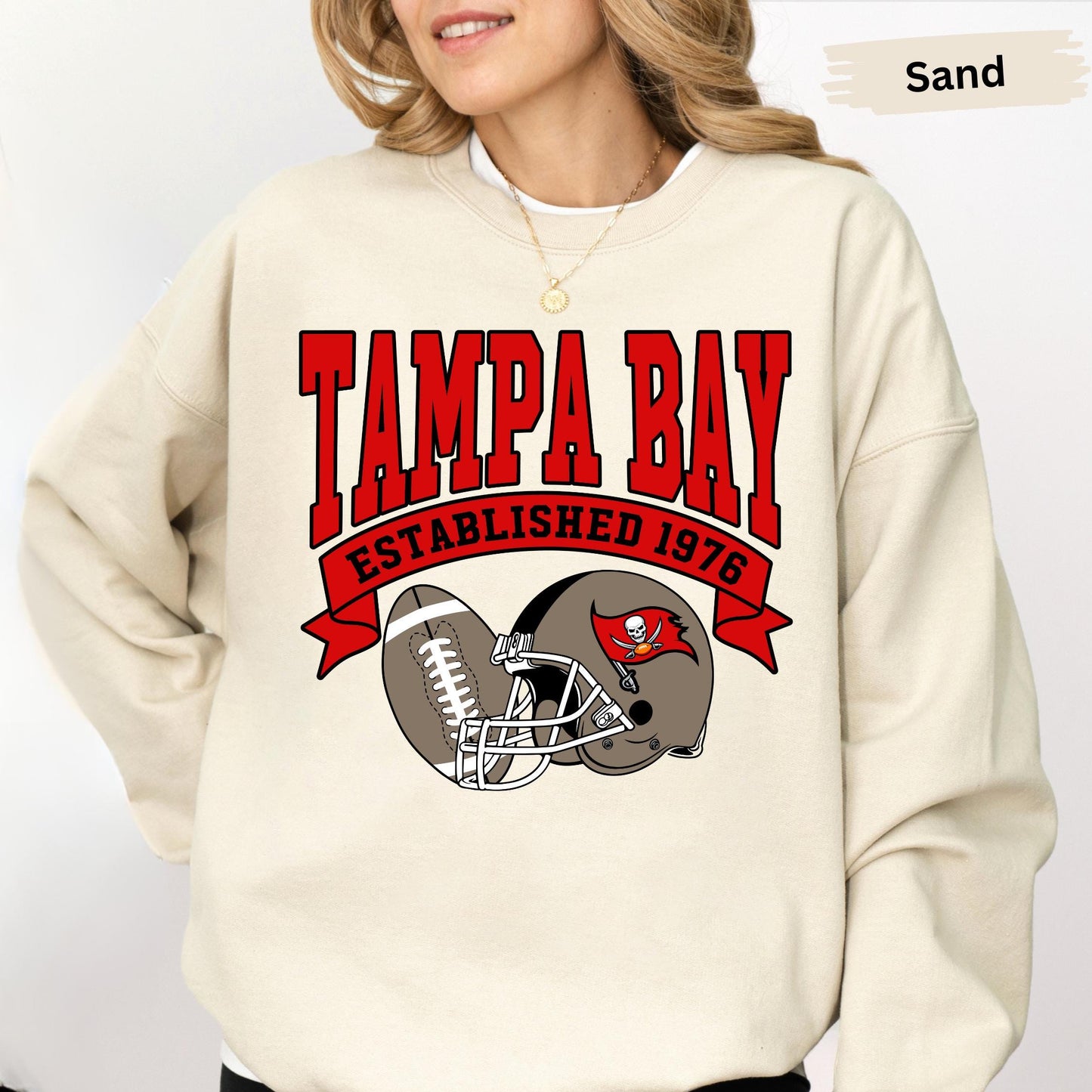 Tampa Bay Football Sweatshirt, Tampa Bay Football Fan Sweatshirt, Vintage Tampa Bay Football Game Day Sweatshirt, Football Season Shirt