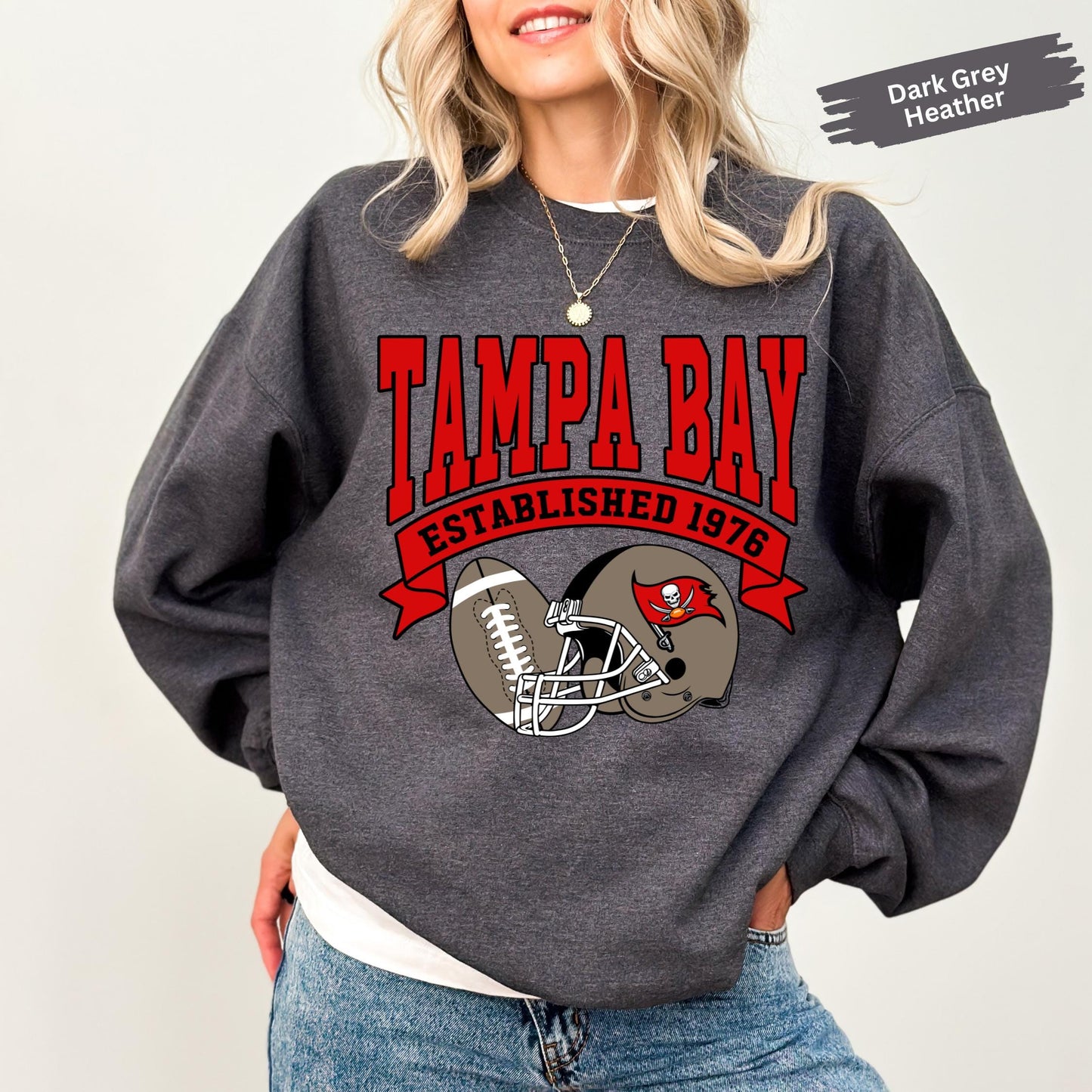 Tampa Bay Football Sweatshirt, Tampa Bay Football Fan Sweatshirt, Vintage Tampa Bay Football Game Day Sweatshirt, Football Season Shirt