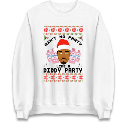 Funny Diddy Party Christmas Ugly Xmas Style Jumper, Adults Humour Xmas Hoodie, Christmas Offensive Tee Shirt