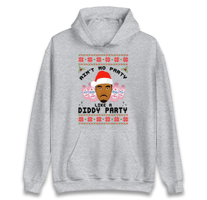 Funny Diddy Party Christmas Ugly Xmas Style Jumper, Adults Humour Xmas Hoodie, Christmas Offensive Tee Shirt
