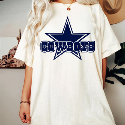 Dallas Football Comfort Colors T-Shirt, Retro Dallas Team Shirt, American Football Shirt, Game Day T-Shirt, Football Lover Shirt, Dallas Fan