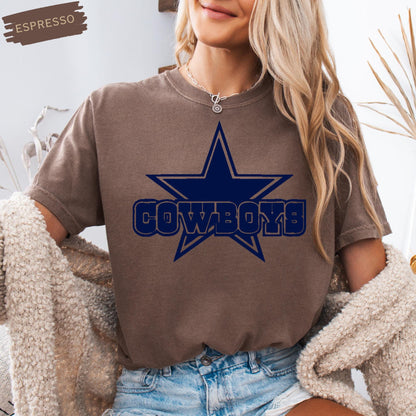 Dallas Football Comfort Colors T-Shirt, Retro Dallas Team Shirt, American Football Shirt, Game Day T-Shirt, Football Lover Shirt, Dallas Fan