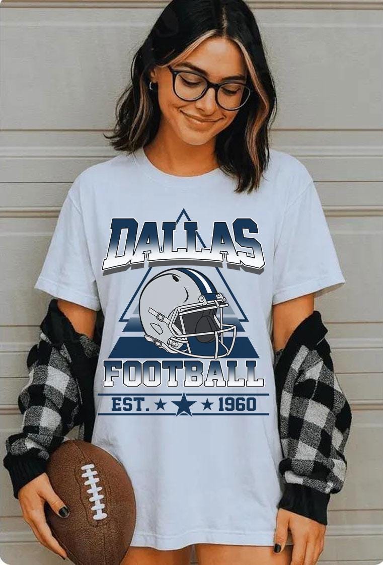 Dallas Cowboys Football T-shirt, Dallas Gameday Shirt, Football T-shirts,Dallas Shirt, Sports Shirt, Game Day Shirt, Gift For Her-Him