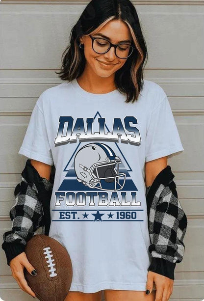 Dallas Cowboys Football T-shirt, Dallas Gameday Shirt, Football T-shirts,Dallas Shirt, Sports Shirt, Game Day Shirt, Gift For Her-Him