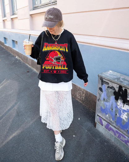 Kansas City Football Sweatshirt,Kansas City Game Day Shirt,Kansas City Shirt,Sunday Football Shirt,Trendy Kansas City Football Fan Shirt