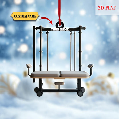 Personalized Pilates equipment Xmas Gift, Pilates equipment Christmas Ornament, Acrylic ornament, Fitness Ornament, Fitness Lover Gift