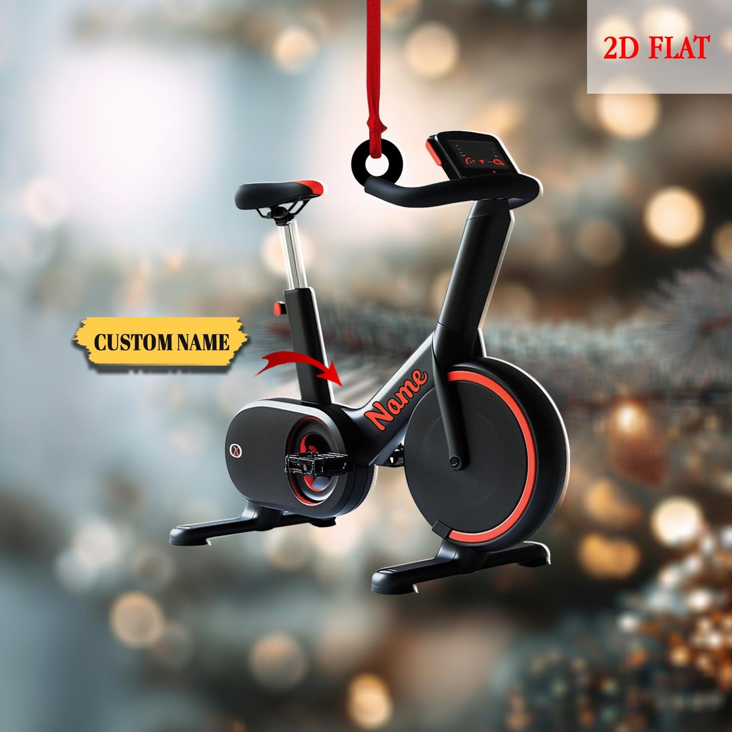 Personalized Pilates Equipment Xmas Ornament Flat 2D, Pilates Ornament, Pilates Equipment Ornament, Pilates Ornament, Gift For Gymer