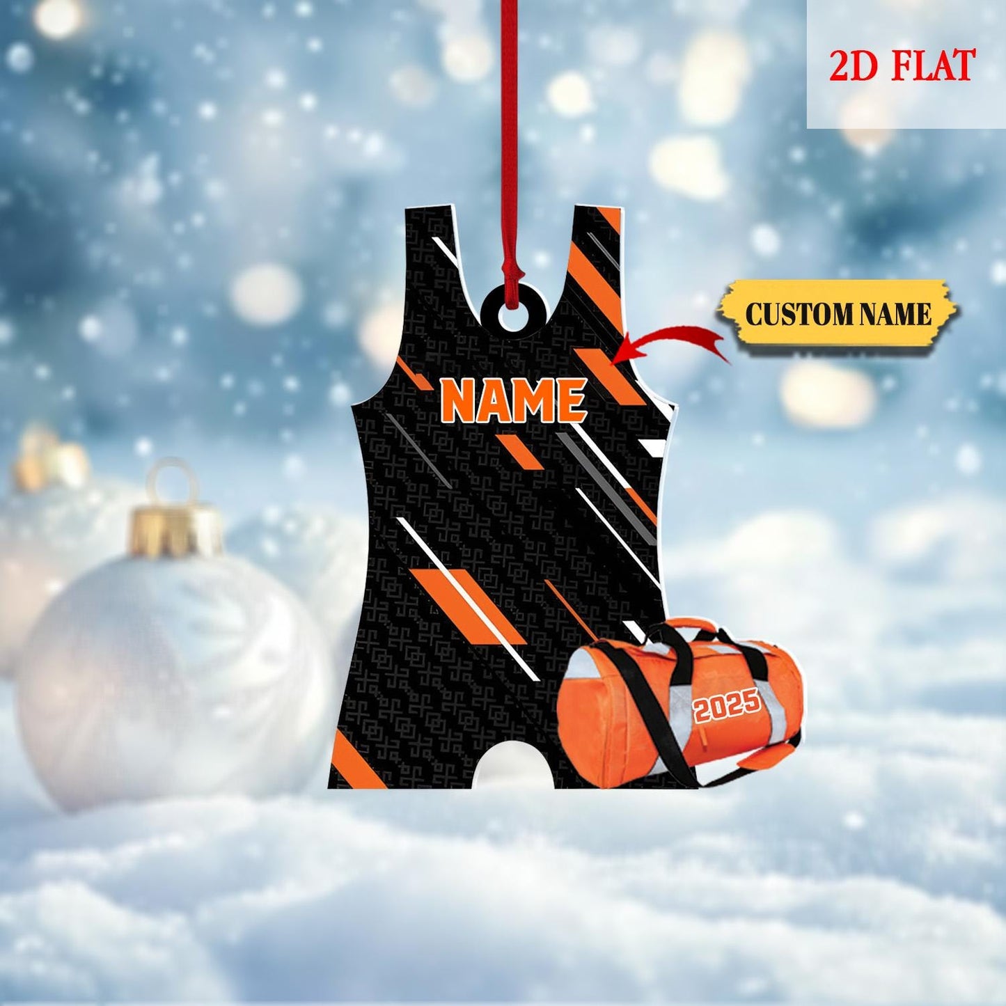 Personalized Singlet Ornament, Personalized Wrestling Ornament, 2025 Ornament, Sports Ornament, Singlet Ornament, Boys Wrestling Ornament