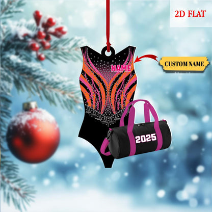 Personalized Gymnastics Christmas Ornament, Sport Ornament, Gymnastics Gift, Gifts for Gymnast, Christmas Tree Decor, Girl Ornaments