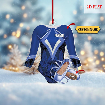 Personalized Gymnastics Girl Ornament,Custom 2D Flat Gymnastics Woman Christmas Decoration, Gymnastics Acrylic ornament,Gymnast Gift for Her