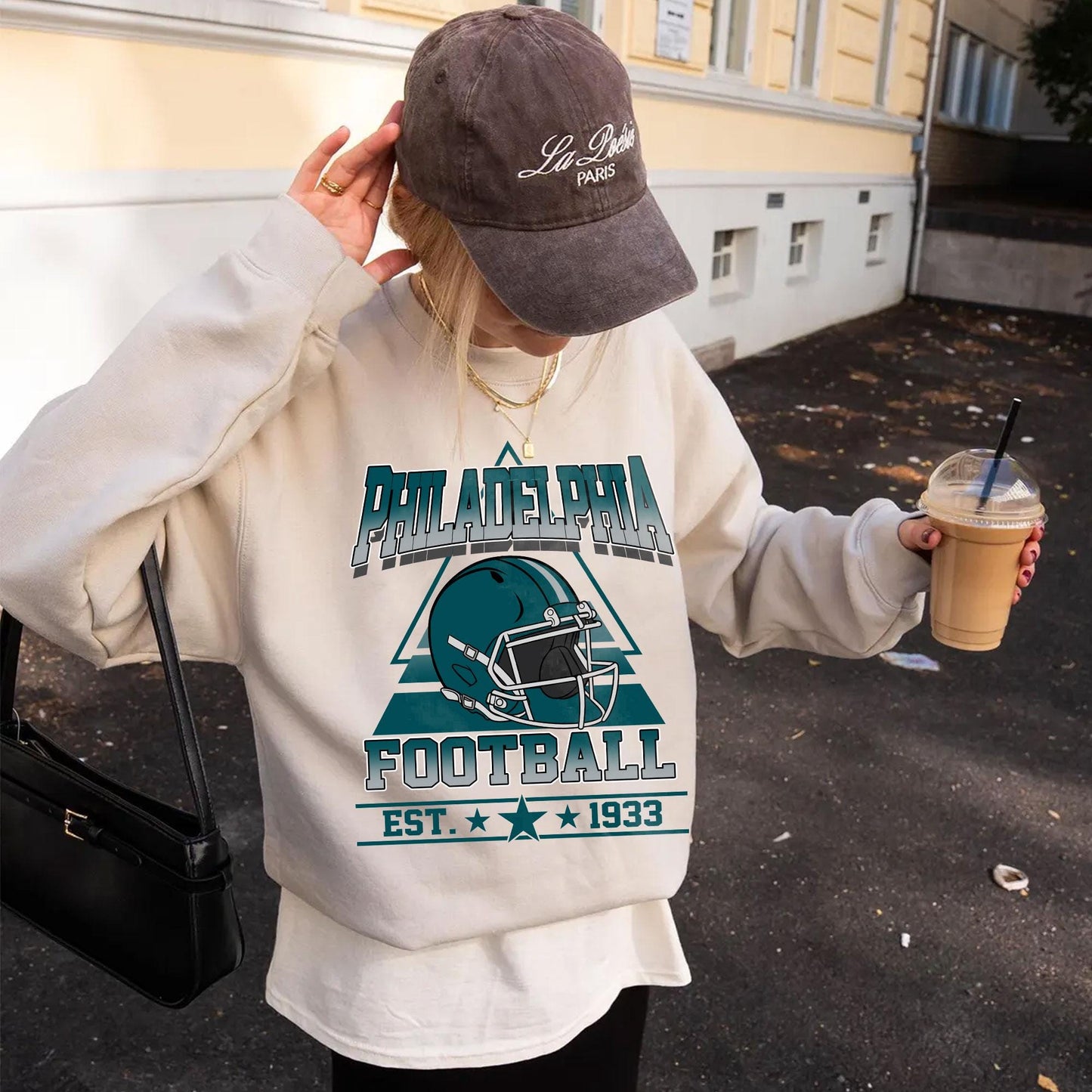 Vintage style Philadelphia Football sweatshirt, Football shirt,Philadelphia football Crewneck tshirt,Game day Football,American football tee