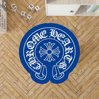 Gothic Cross Rug: Chrome Heart Inspired Y2K Style