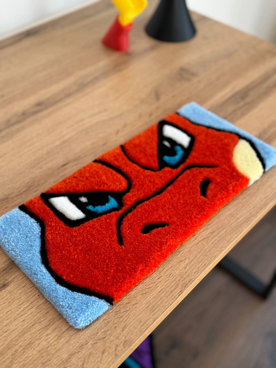 Anime Keyboard rug Keyboard tufted rugs Custom rug Fluffy Rug Keyboard mat  handmade rug desk rug Gaming room decor tapis keyboard desk rug