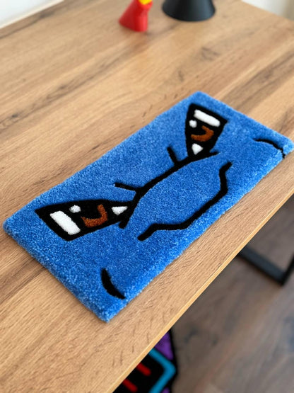 Anime Keyboard rug Keyboard tufted rugs Custom rug Fluffy Rug Keyboard mat  handmade rug desk rug Gaming room decor tapis keyboard desk rug