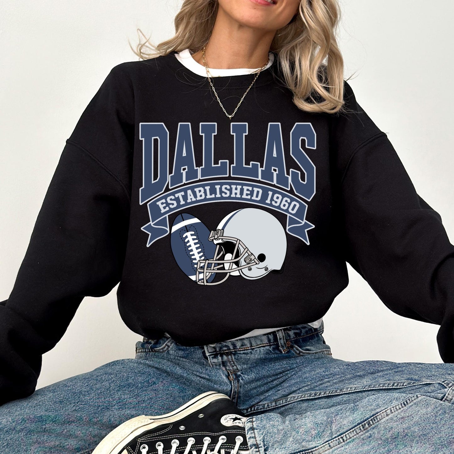 Dallas Football Sweatshirt, Dallas Football Vintage, Football Lover Sweatshirt, Retro Dallas Team T-shirt, Sunday Football, Game Day Sweater