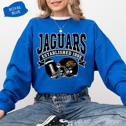 Retro Jaguars Football Sweatshirt: Game Day Fan Gear