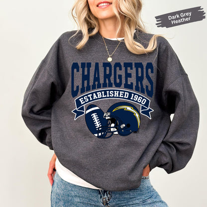 Retro LA Football Sweatshirt: Chargers Throwback Apparel