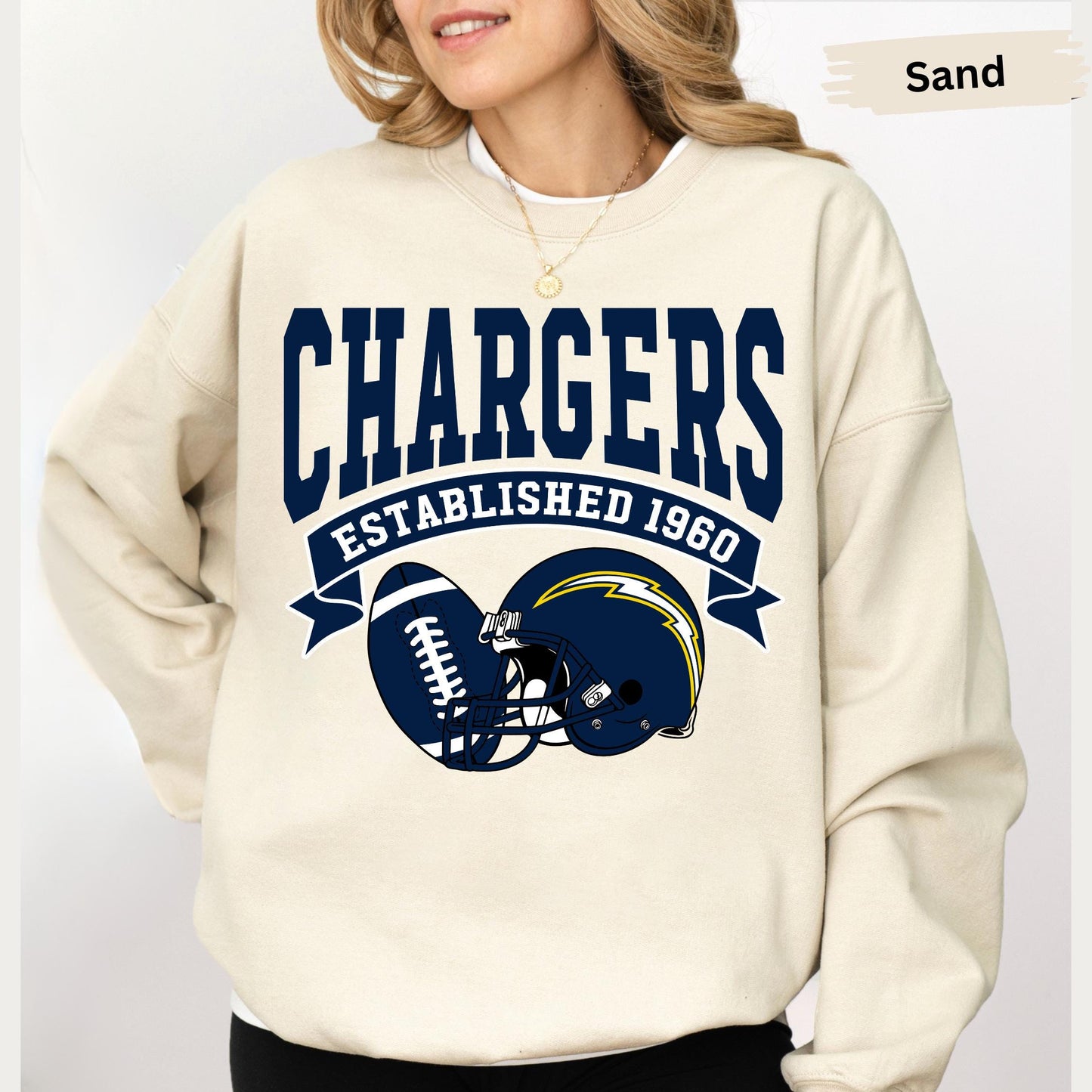 Retro LA Football Sweatshirt: Chargers Throwback Apparel
