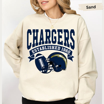 Retro LA Football Sweatshirt: Chargers Throwback Apparel