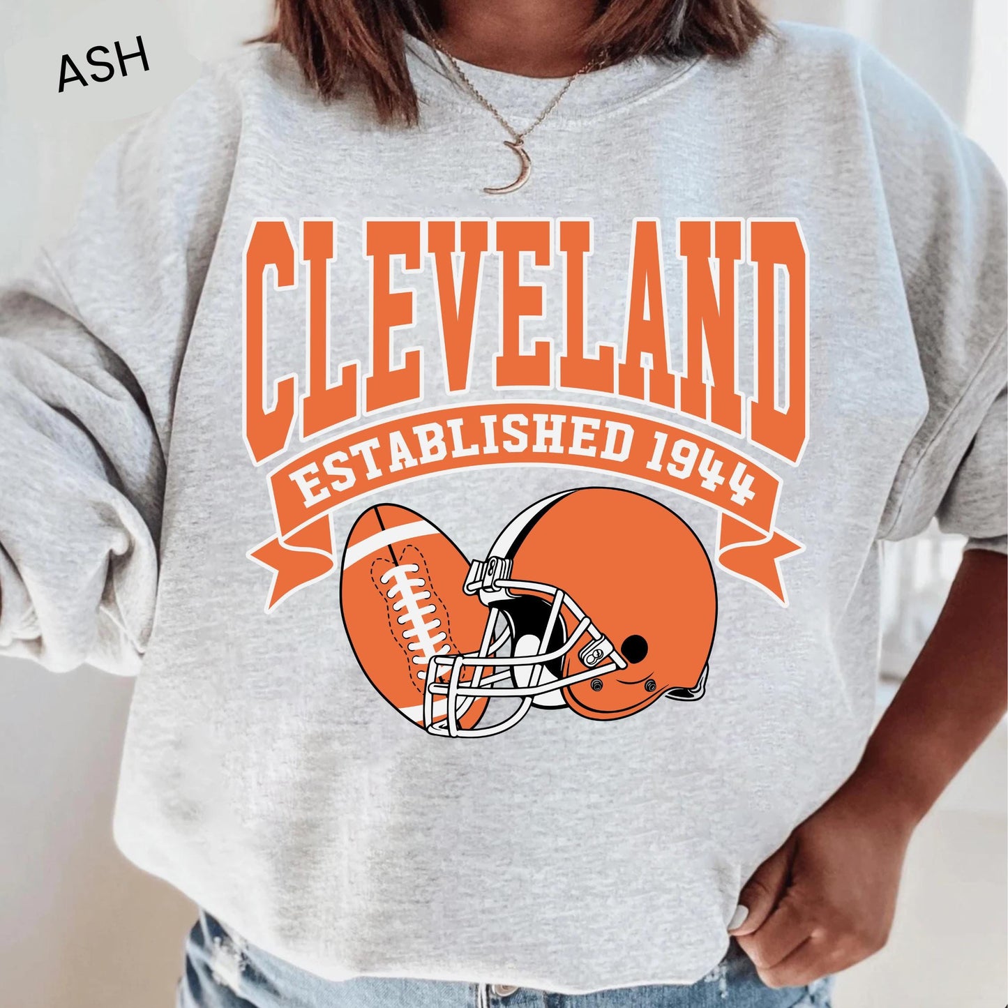 Cleveland Football Sweatshirt, Cleveland Mascot Sweatshirt, Cleveland Football Fan Shirt, Retro Cleveland Shirt, Game Day Gift Sweatshirt