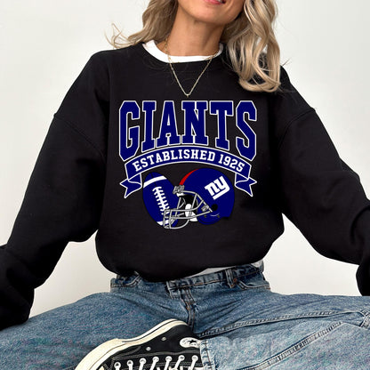 Vintage 90s NY Giants Sweatshirt: Retro Football Sweater
