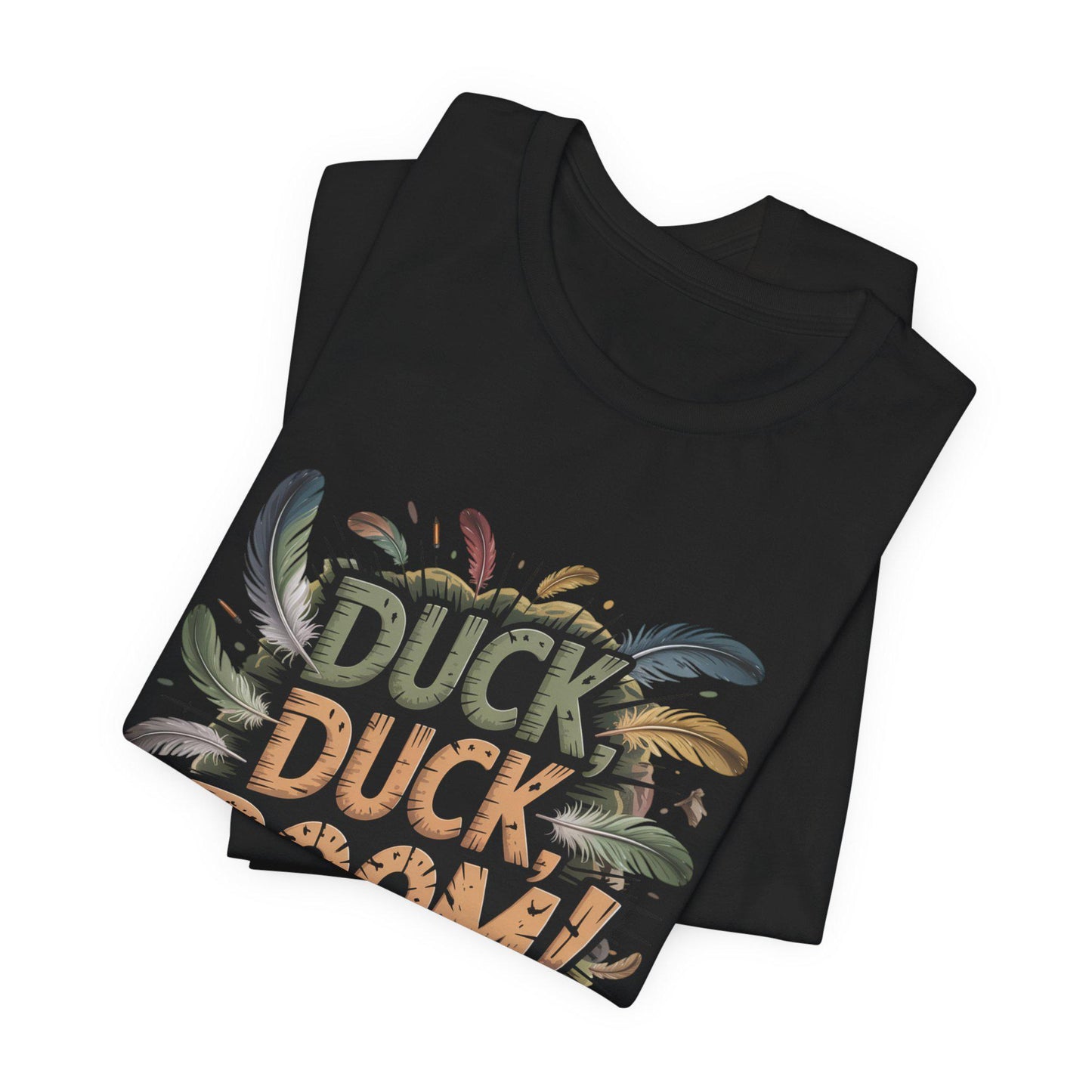 Duck Duck Boom Mens Duck Graphic T-Shirt - Duck Hunting Fashion, Gift for Him, Casual Wear, Unique Present for your Avid Duck Hunting Friend