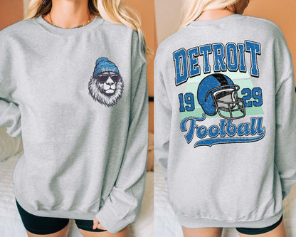 Detroit Football Sweatshirt , Vintage Detroit Football Shirt , Toddler Detroit Football , Game Day Tee , Football Season Sweatshirt