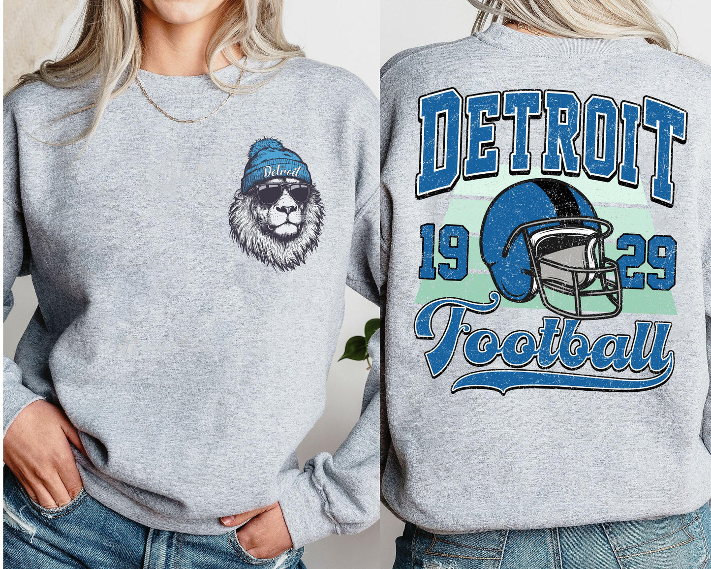 Detroit Football Sweatshirt , Vintage Detroit Football Shirt , Toddler Detroit Football , Game Day Tee , Football Season Sweatshirt