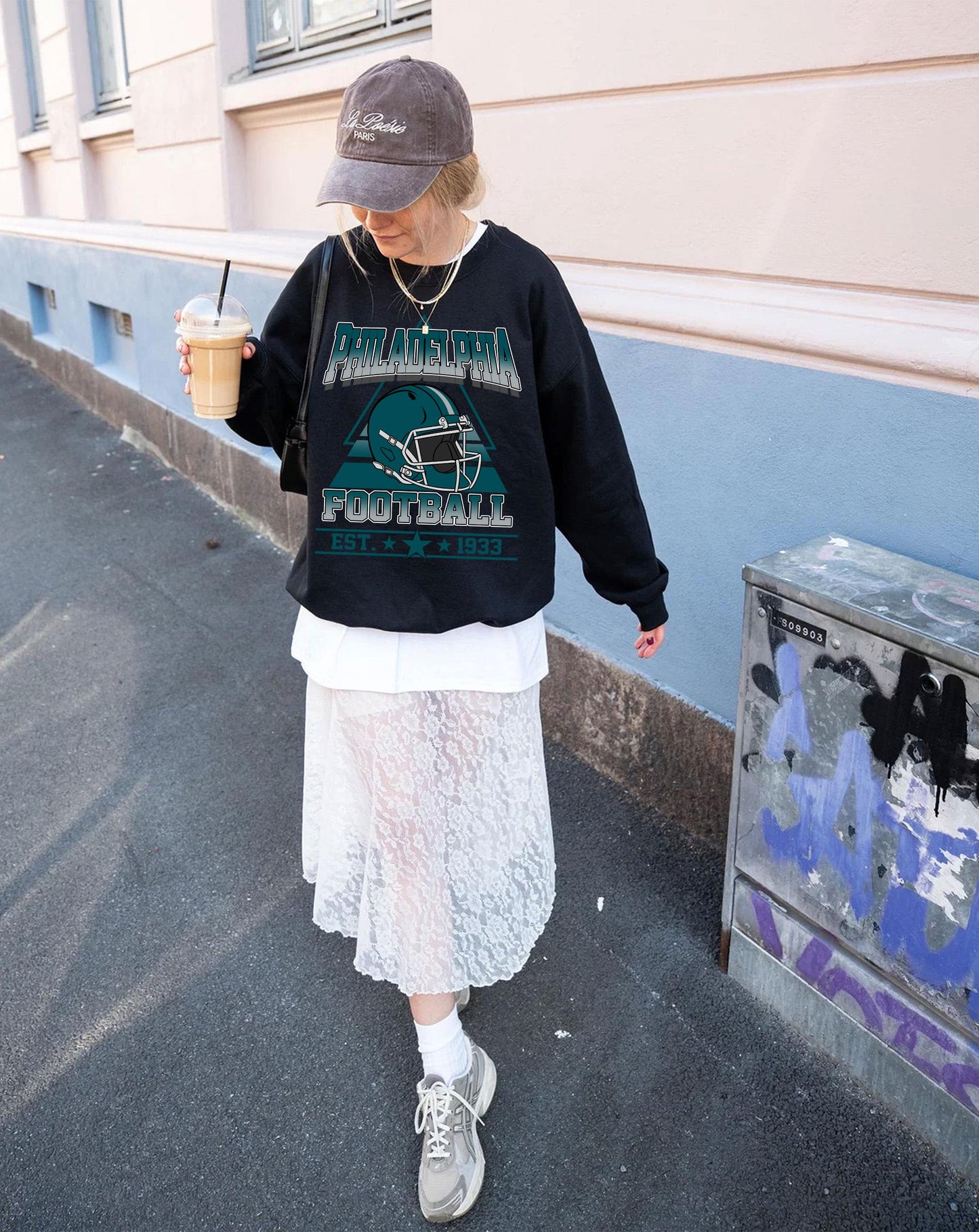 Vintage style Philadelphia Football sweatshirt, Football shirt,Philadelphia football Crewneck tshirt,Game day Football,American football tee