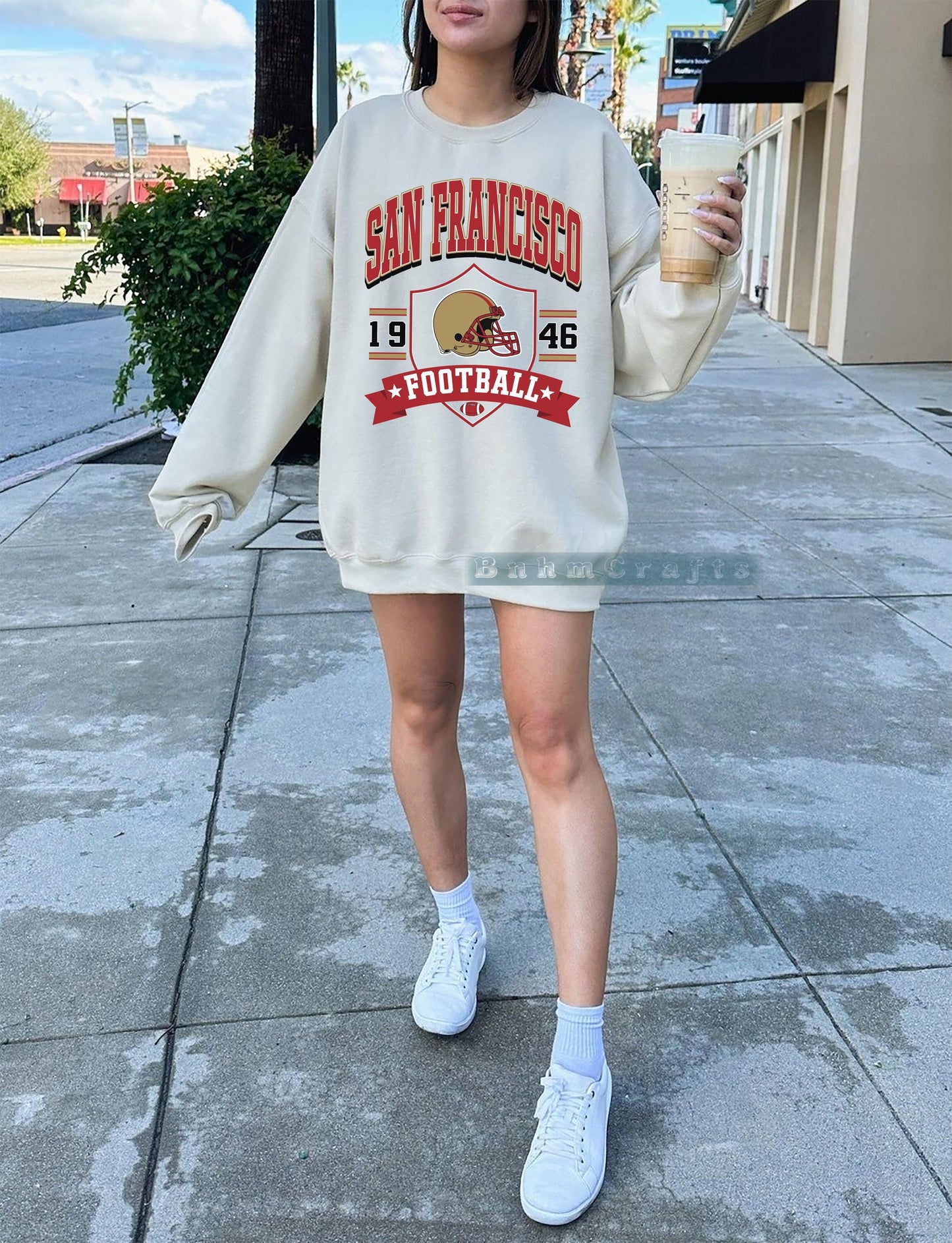 San Francisco Football Vintage 90s Style Sweatshirt, San Francisco Super Bowl Champions Shirt, Sunday Football Shirt, San Francisco Shirt