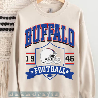 Retro Buffalo Football Shirt, Buffalo Fan Sweatshirt, Game Day Shirt, Buffalo Football Fan Shirt, New York Sweatshirt
