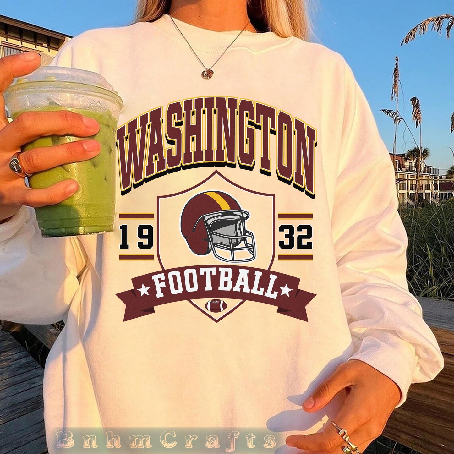 Washington Football Vintage Style Sweatshirt, Washington Football Crewneck, Washington Football T-shirt, Washington Fan Gifts Tee