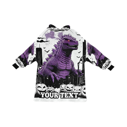 Godzilla Kids Hoodie Blanket Personalized