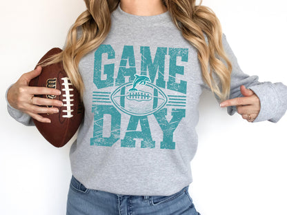Miami Football Retro Style Shirt, Game Day Tee, Miami Team Rugby Gift, Sunday Miami Football Sweatshirt, Miami Football Fan Shirt