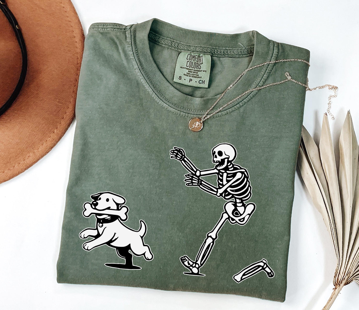 Comfort Colors® Halloween French Bulldog Shirt, Halloween Dog Shirt, Funny Frenchie Shirt, Funny Halloween Shirt, Funny Skeleton Tee, Spooky