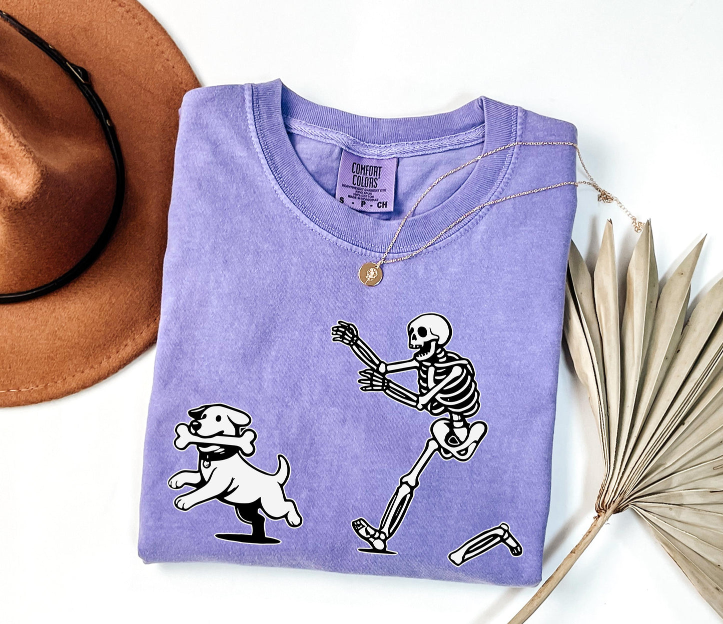 Comfort Colors® Halloween French Bulldog Shirt, Halloween Dog Shirt, Funny Frenchie Shirt, Funny Halloween Shirt, Funny Skeleton Tee, Spooky