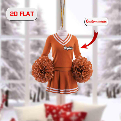 Personalized Cheerleader Ornament, Custom Name Christmas Decoration, Cheer Team Gift, Holiday Keepsake for Dancer, Sports Lover Tree