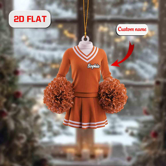Personalized Cheerleader Ornament, Custom Name Christmas Decoration, Cheer Team Gift, Holiday Keepsake for Dancer, Sports Lover Tree