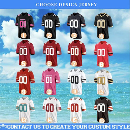All Stitched Jersey,Personalized Stitched Football Jersey,Custom Team Shirt,embroidered Football Jerseys, Stitched Jersey,Team Custom Jersey