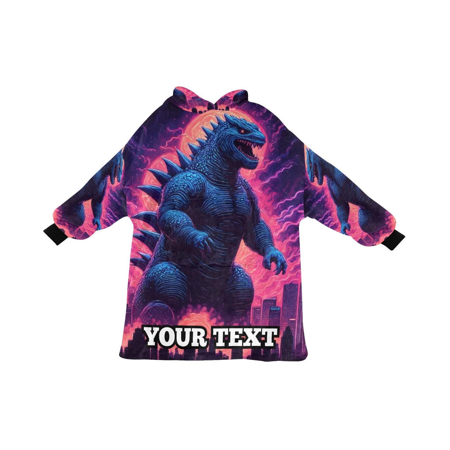 Godzilla Kids Hoodie Blanket Gift Personalized Blankets