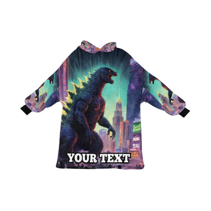 Godzilla Kids Hoodie Blanket Hooded Blankets Kaiju Gojira