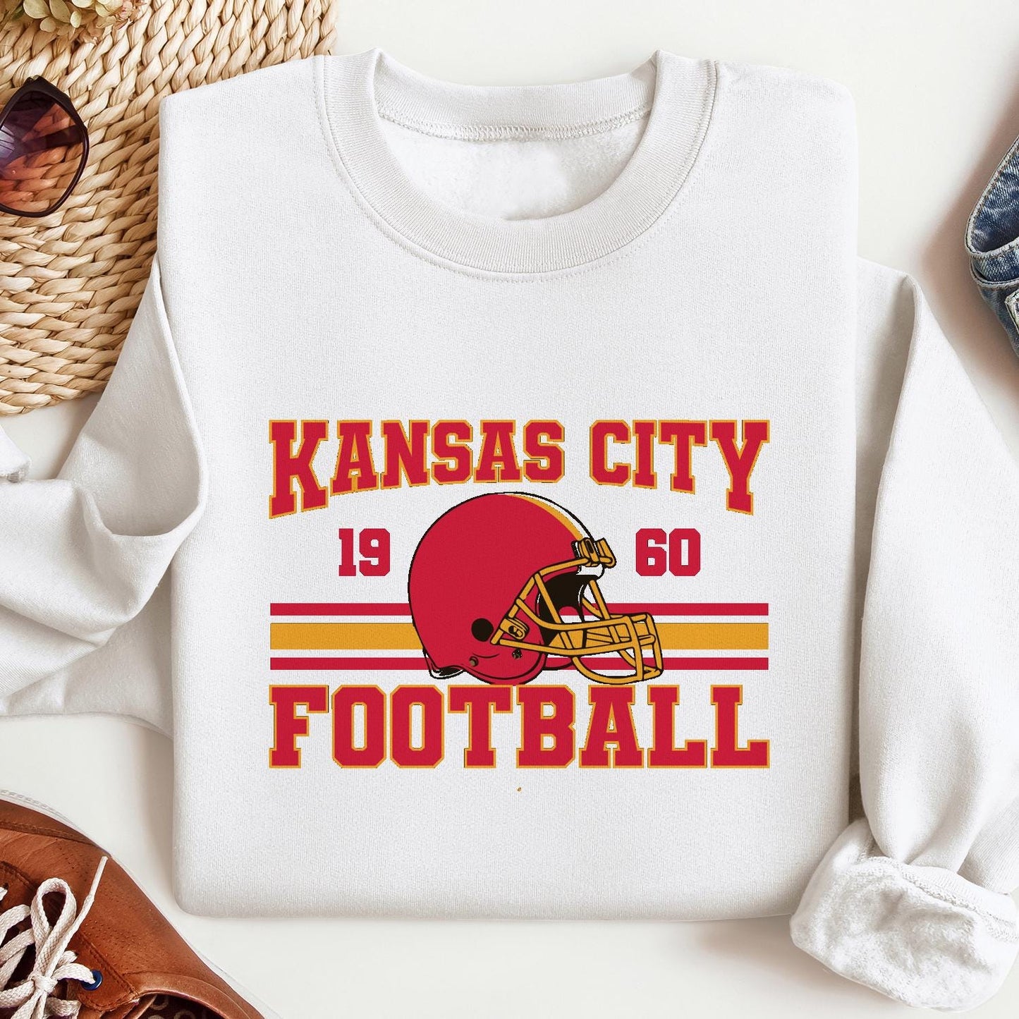 Kansas City Football Anime Style Sweatshirt, Cartoon Kansas City Football Shirt, Kansas City Shirt, Football Shirt,Kansas City Fans Gift Tee