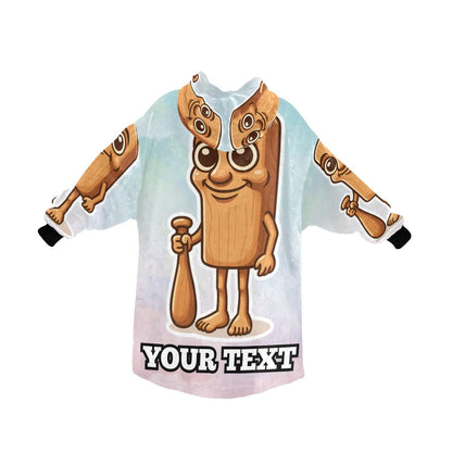 Tung Tung Tung Sahur Kids Hoodie Blanket Hooded Blankets Brainrot Personalized Gift Brainrots