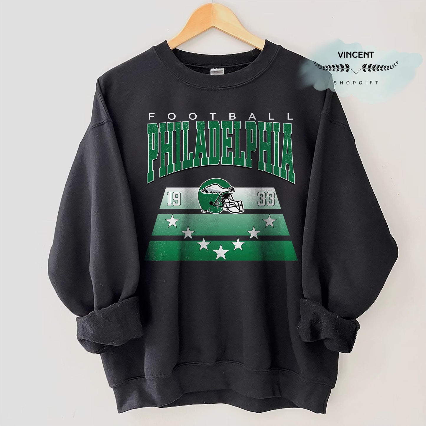 Philadelphia Football Vintage Style Shirt, Philadelphia Football Sweatshirt, Football Shirt, Philadelphia Retro Crewneck